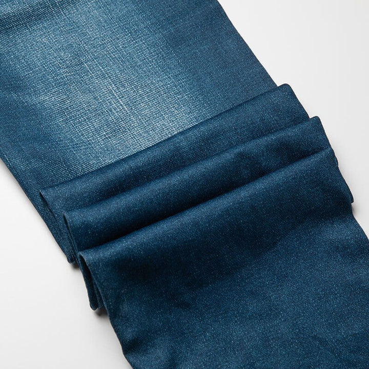 Stilfulla dam jeans leggings med hög midja, perfekt basplagg för en chic vardagslook.