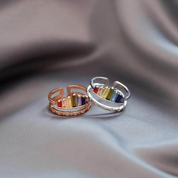 Justerbar kronring "Till Min Dotter" i silver. En meningsfull present till dotter från mamma.