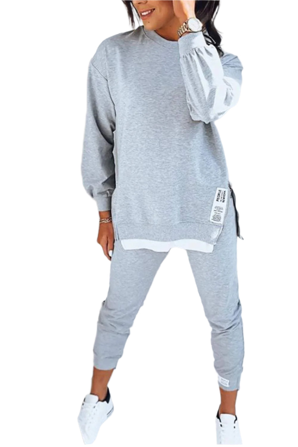Dam loungewear set för ultimat komfort och avslappnad stil. Mjukt, matchande set för kvinnor.