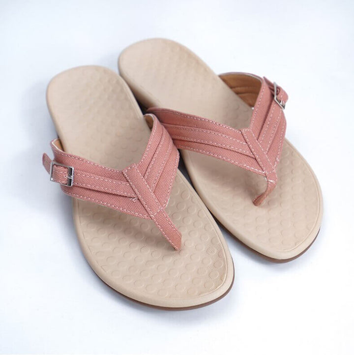 Ortopediska damsandaler, fotvalvsstöd & bekväm passform, perfekt för sommardagar