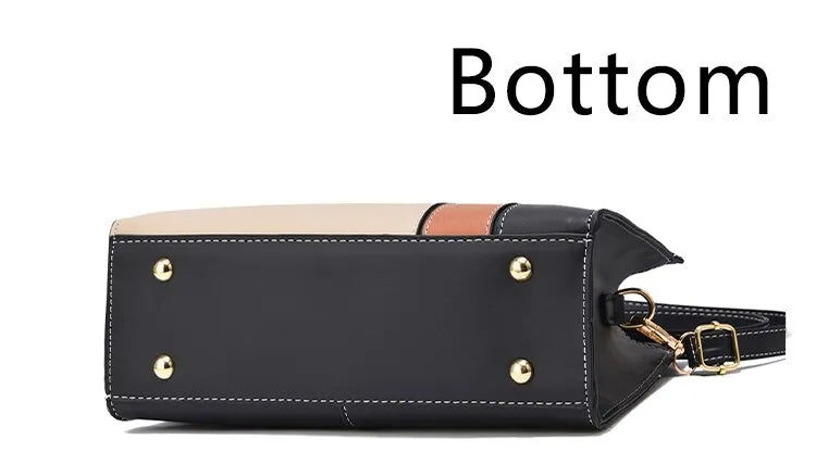 Bär din stil med denna eleganta patchwork damväska, en mångsidig axelväska och crossbody.