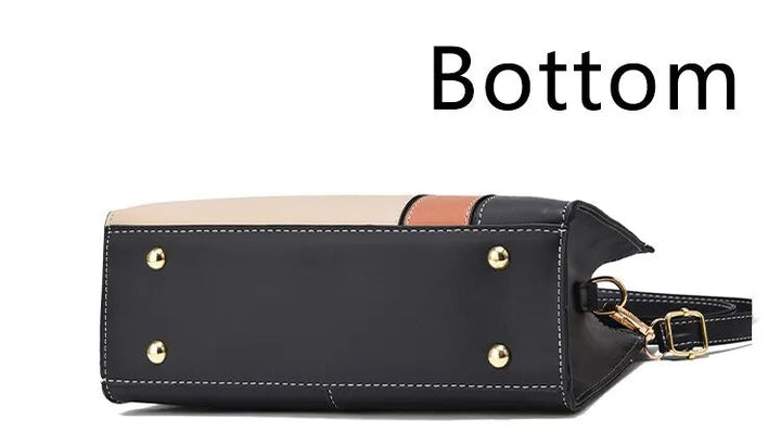 Bär din stil med denna eleganta patchwork damväska, en mångsidig axelväska och crossbody.