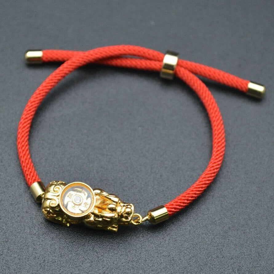 Skyddande Pixiu-amulettarmband för kvinnor, tillverkat av koppar. Ger tur och välstånd.