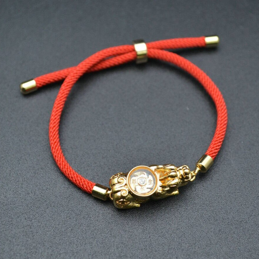 Elegant Pixiu armband för dam, symboliserar tur och skydd. Perfekt orientalisk smyckegåva.