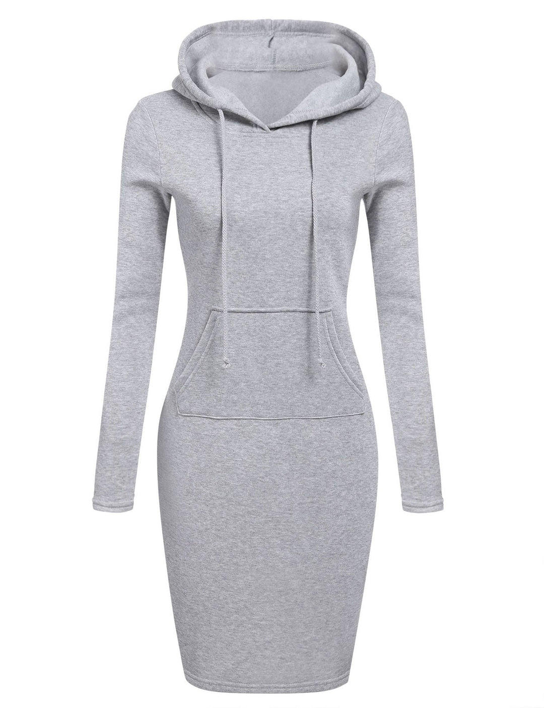 Mysig slim fit huvtröjeklänning för dam, perfekt för avslappnade dagar. Bekväm vardagsklänning.