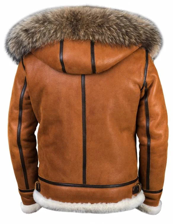 Kvinnors vinterjacka i lyxig päls- och läderlook. Ett stilrent och varmt ytterplagg.