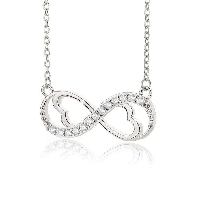 Elegant oändlighetshalsband symboliserar evig kärlek, en meningsfull present för henne.