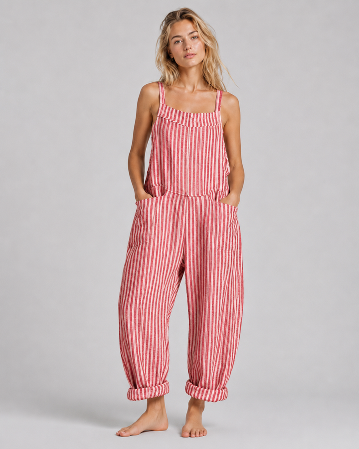 Elegant damjumpsuit. Mångsidig lös byxdress, perfekt för både avslappnad vardag & fest.