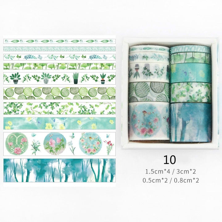 Dekorativ washitejp för kalenderplanering, bullet journals & anteckningar. Gör din vardag mer kreativ.