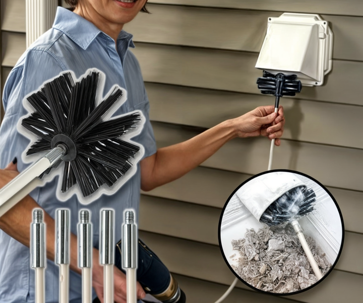 Närbild på slitstark nylonborste, del av den avancerade roterande borsten för avloppsrengöring.
