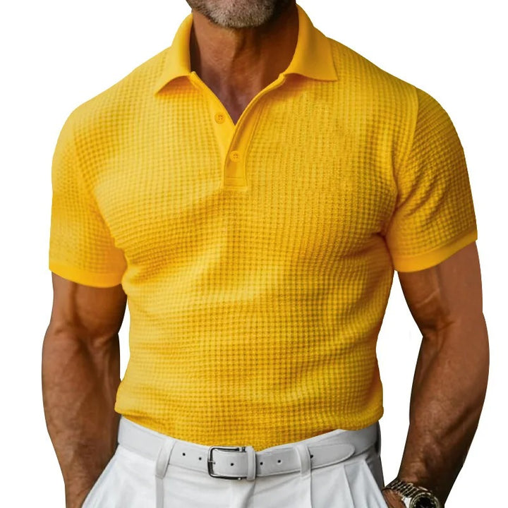 Herr Pikétröja - Tidlös Design för Enkel Stil