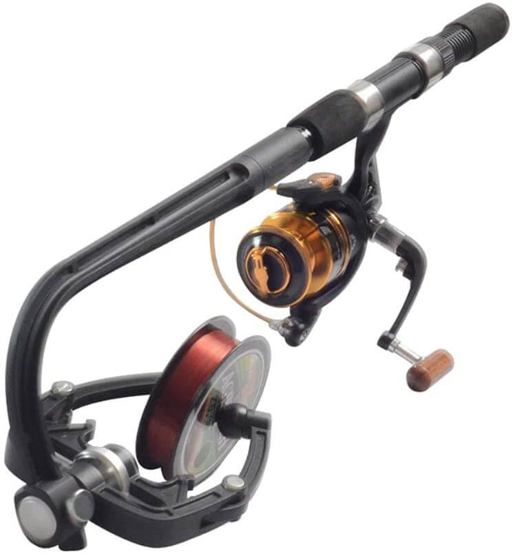 Effektiv fiskelinspolare för snabb och enkel påfyllning av fiskerullar. Perfekt fisketillbehör för linspolning.