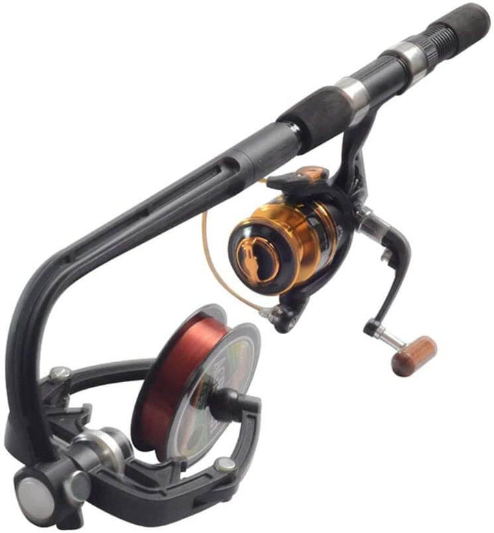 Effektiv fiskelinspolare för snabb och enkel påfyllning av fiskerullar. Perfekt fisketillbehör för linspolning.