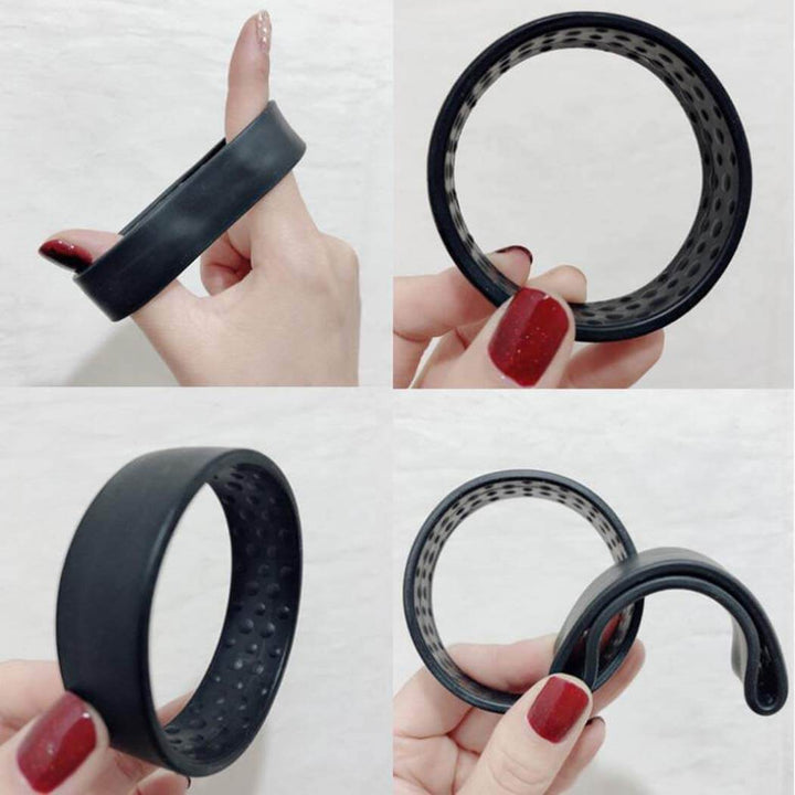 Ergonomisk silikon hårsvans för bekväm och säker frisyr under hela dagen.
