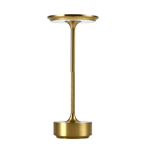 Elegant aluminium bordslampa med touchkontroll, dimbar LED-belysning. Perfekt för modern inredning.