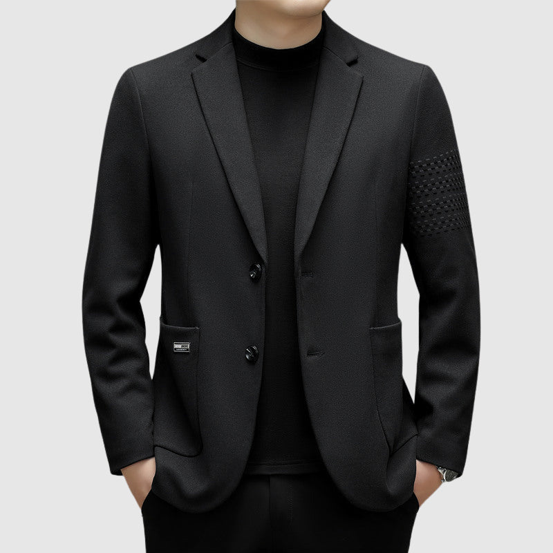 Tidlös slim fit jacka för män, perfekt för höst- och vintermode. Elegant och bekväm för stilfulla outfits.