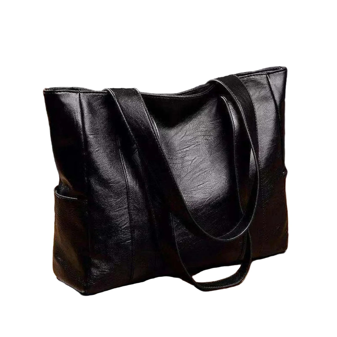Elegant brun vintage axelväska för kvinnor, klassisk design för mode och vardag. Tidlös handväska.