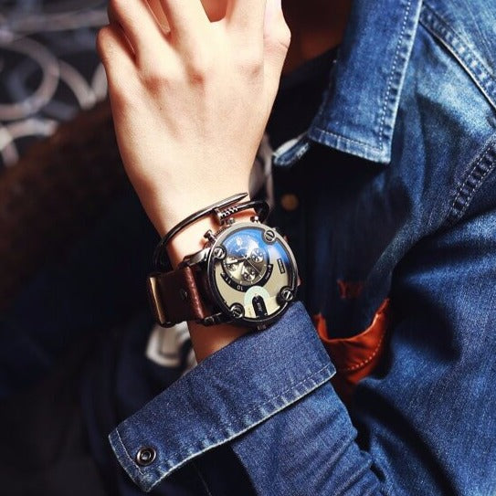 Mångsidigt dam armbandsur med PU-läderrem. Passar vardag och fest, stilren och tidlös design.