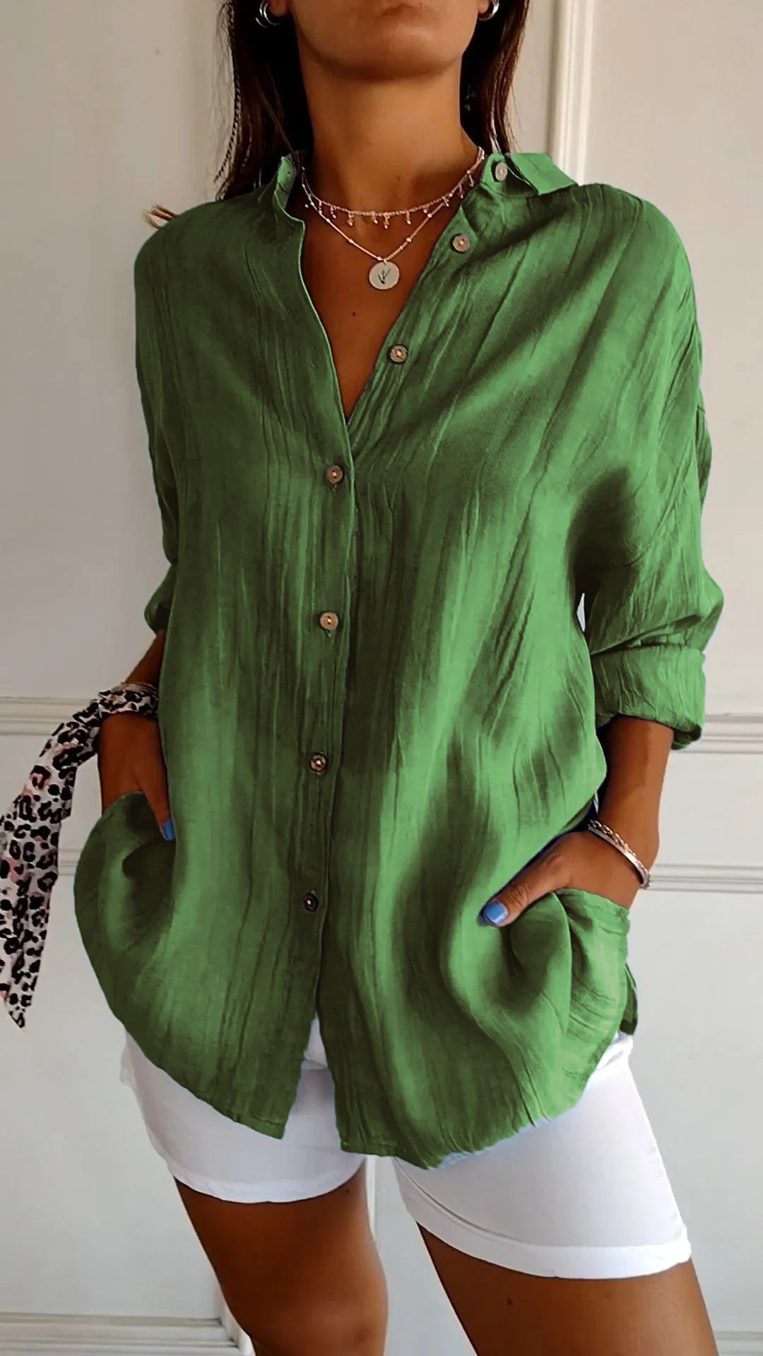 Klassisk dam blus för vardagen, bekväm och elegant stil som passar för en avslappnad look.