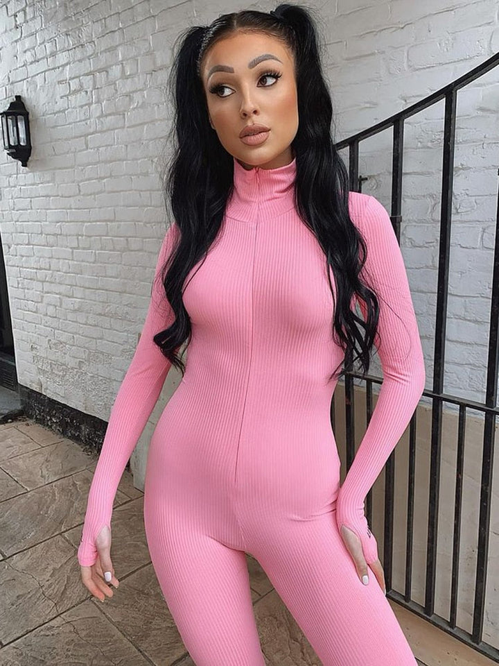 Mångsidig elegant dam jumpsuit i bodycon design, idealisk för fest och vardagsbruk.