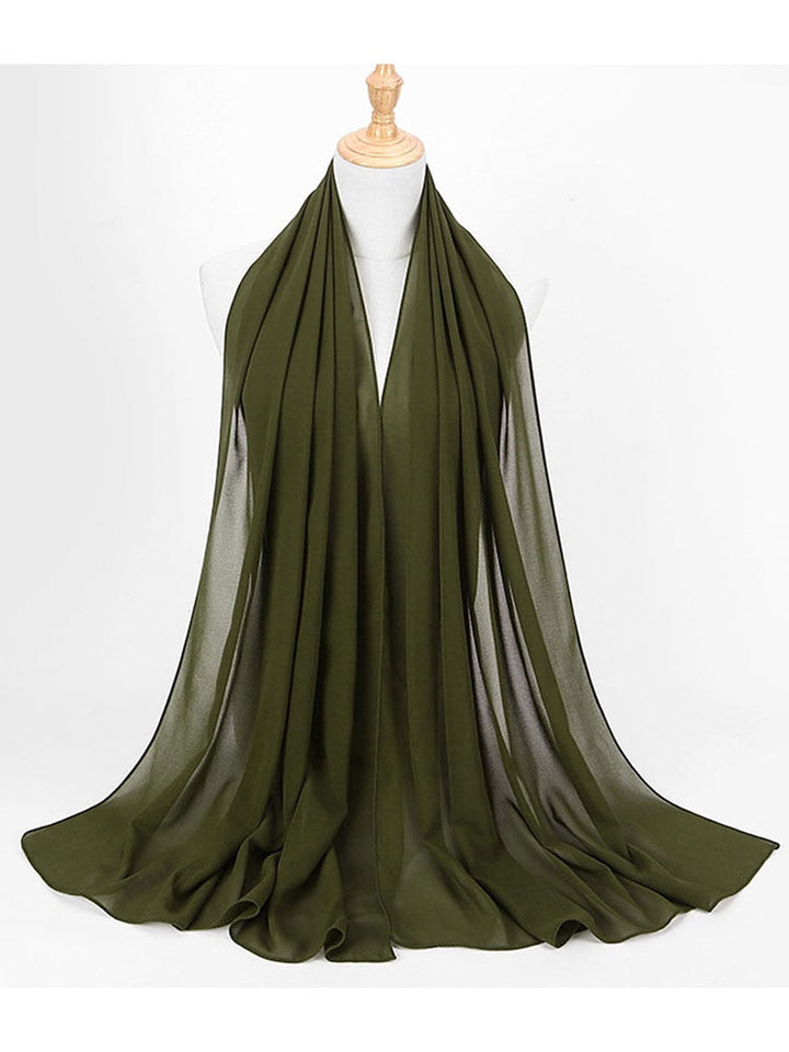 Festlig chiffong hijab pannband, glittrig sjal för speciella tillfällen, dam.