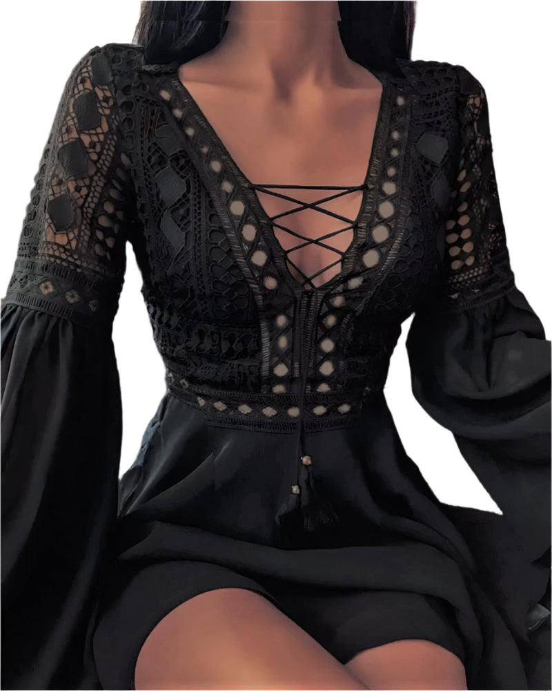 Elegant dam festklänning i polyester, perfekt för bröllop och gala. Tidlös design för en kvinnlig look.