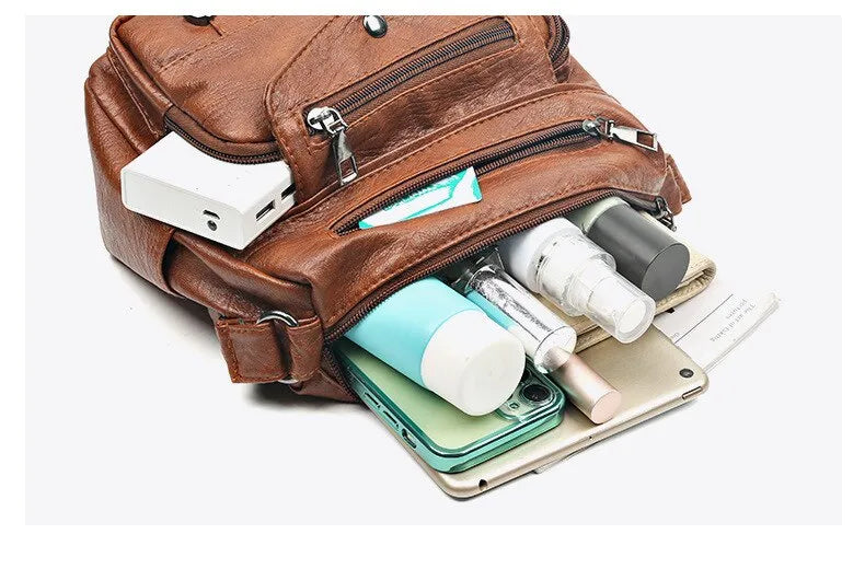 Modern dam messenger-väska. Bär den som crossbody- eller axelväska. Stilren och praktisk.
