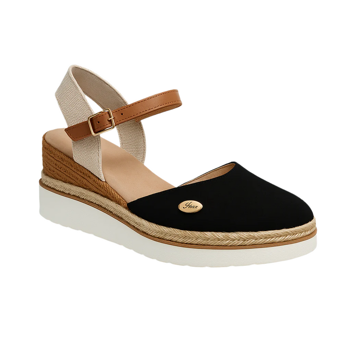 Elegant dam sandaler med hög klack & stängd tå. Perfekta festskor för en chic look & komfort.