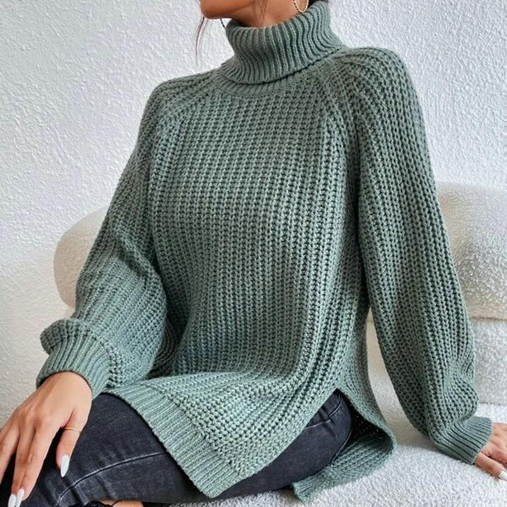 Kvinnlig turtleneck tröja i mjukt material. En elegant vardagsfavorit som passar till allt.