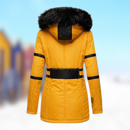 Varm damjacka för vinter, elegant och bekväm. En stilren jacka som skyddar mot kyla och vind.
