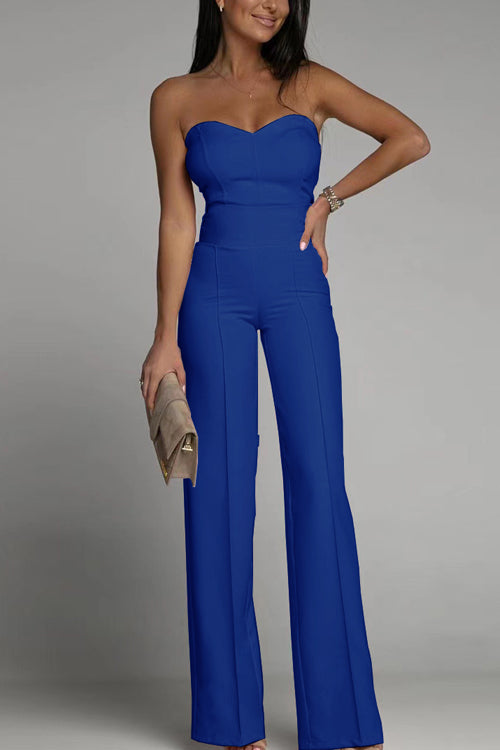 Mångsidig damjumpsuit med hög midja. Perfekt för eleganta kvällar eller sommarfester.