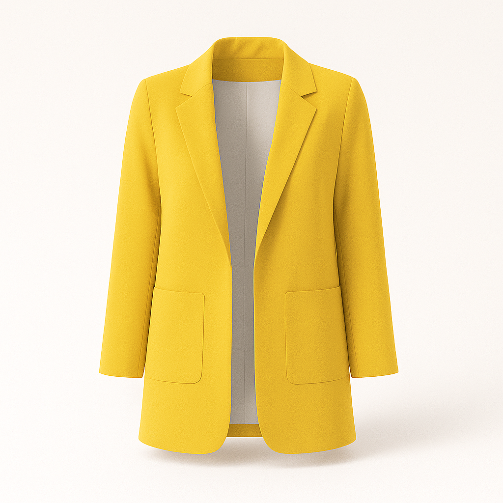 Kvinna i mångsidig höstkavaj. En stilren businesslook som passar alla tillfällen.