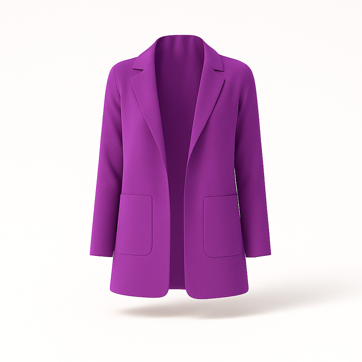 Elegant damkavaj stylad med kjol. Perfekt för en stilren businesslook eller vardagsmode.
