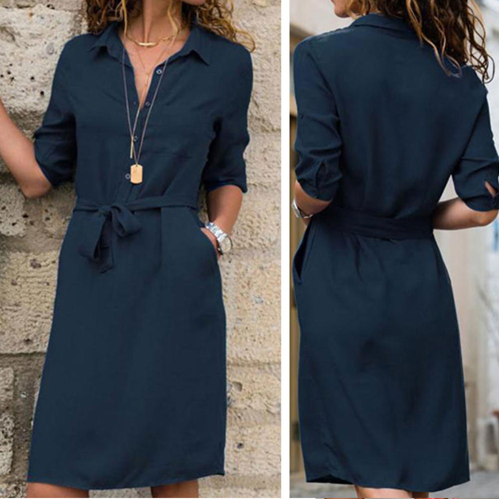 Elegant damklänning för våren, med smickrande passform och stil. Perfekt som vårklänning.