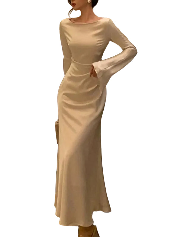 Elegant damklänning, tidlös stil. Perfekt för fest eller vardag, en stilren kvinnors klänning för alla tillfällen.
