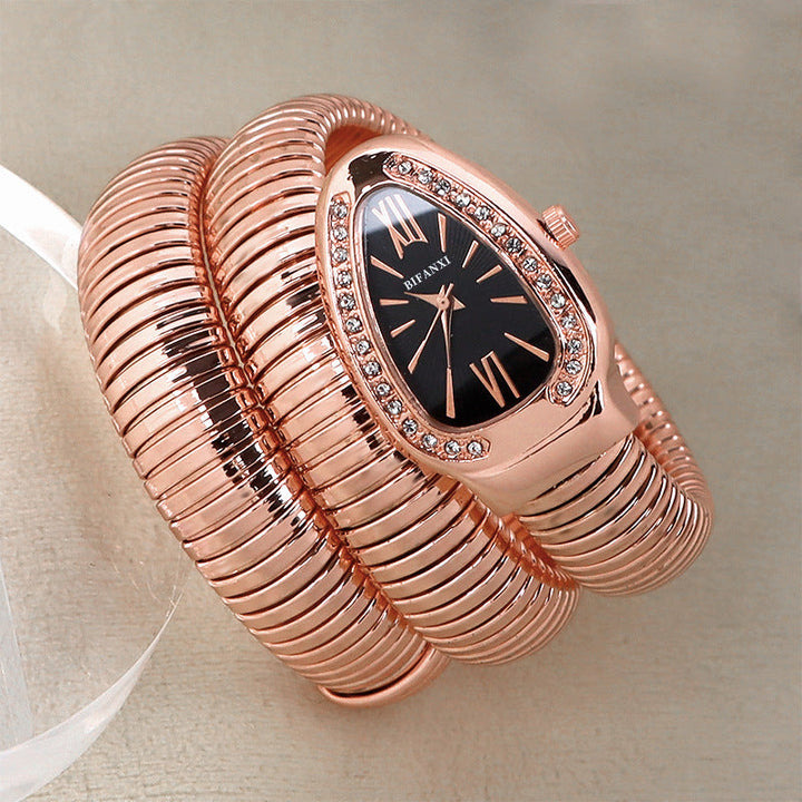 Damarmbandsur, romerska siffror, unikt flerfärgat armband. En elegant modeaccessoar.