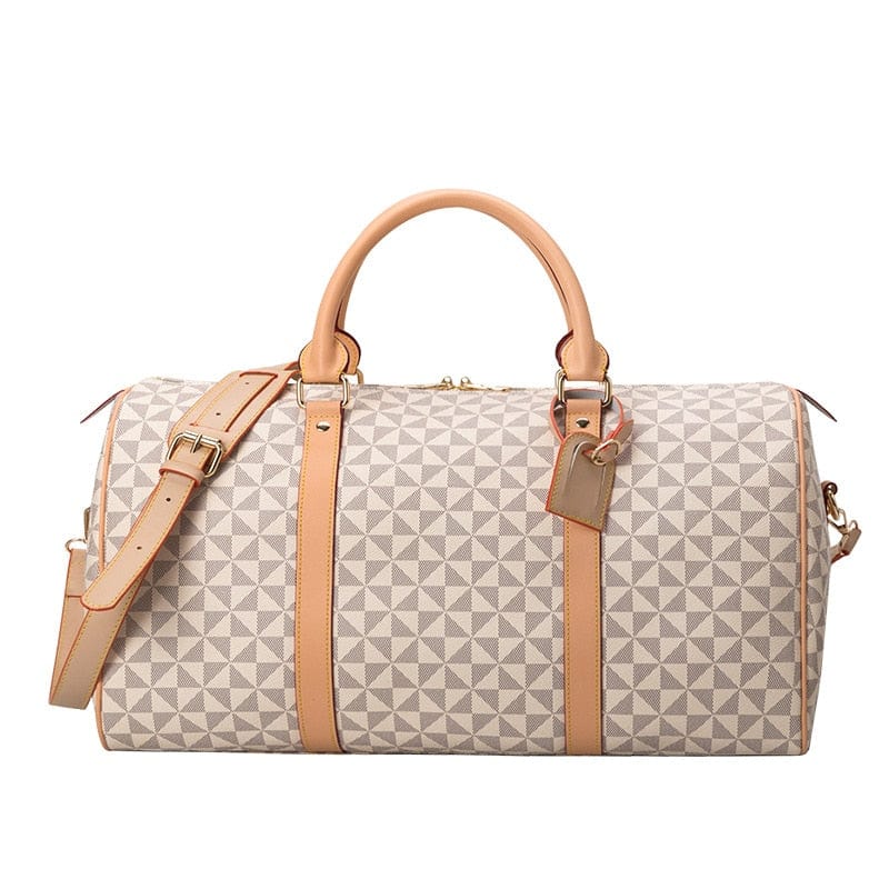 Modern damresväska med tidlös chic design. Elegant bagage för stilfulla reseupplevelser.