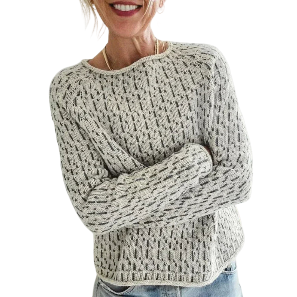 Elegant damtröja i polyester, stilren för vardag och arbete. Bekväm och tidlös design, perfekt höstplagg.