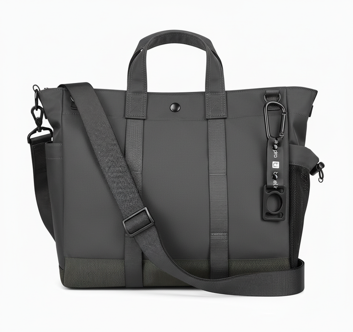 Rymlig axelremsväska ToteMax för damer, designad som en elegant laptopväska för arbete och kontor.