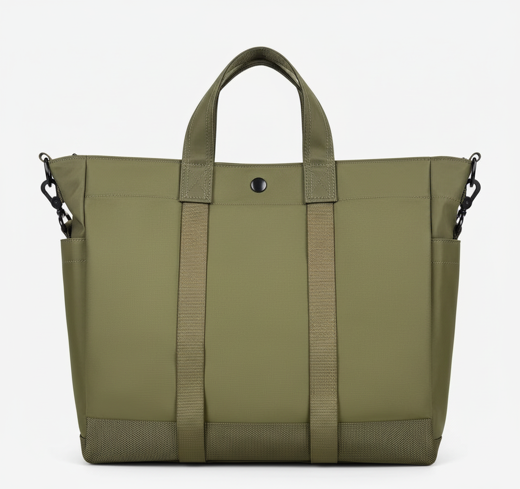 Grå ToteMax dam laptopväska; en elegant och praktisk vardagsväska som håller din laptop säker.