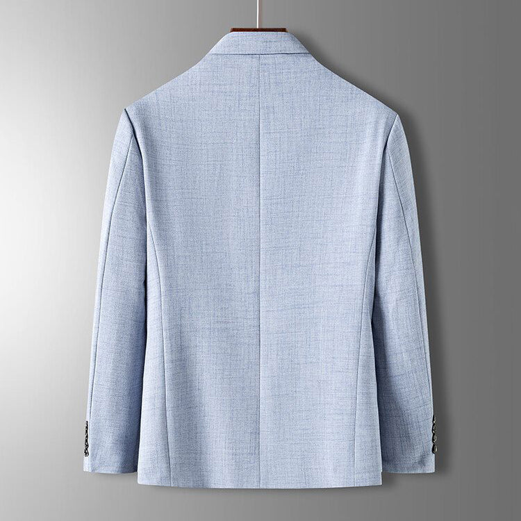 Mångsidig herrblazer med rak skärning och klassisk kostymkrage. Passar både formella och casual event.