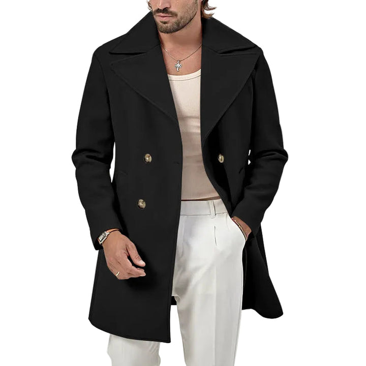 Elegant herrkappa för vinter & höst, perfekt för formella tillfällen och stilrent vardagsmode.