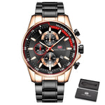 Rosegold svart