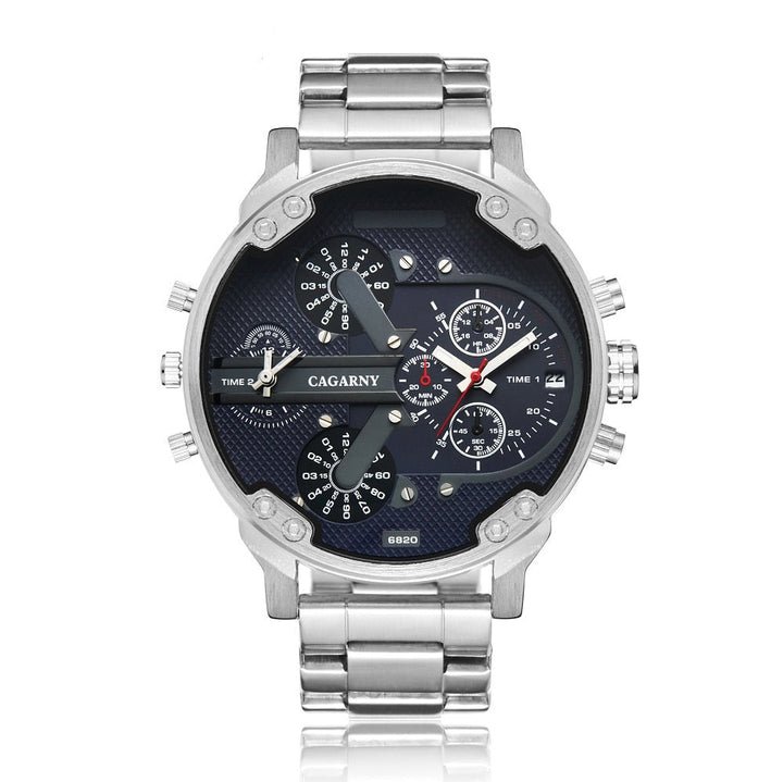 Elegant herrkvartsklocka i stål. Tidlös design, vattentålig. Perfekt armbandsur för modern man.