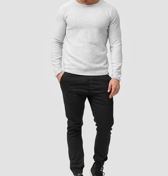 Bekväm herrtröja med dragkedja, premium design för en modern & elegant look. Långärmad.