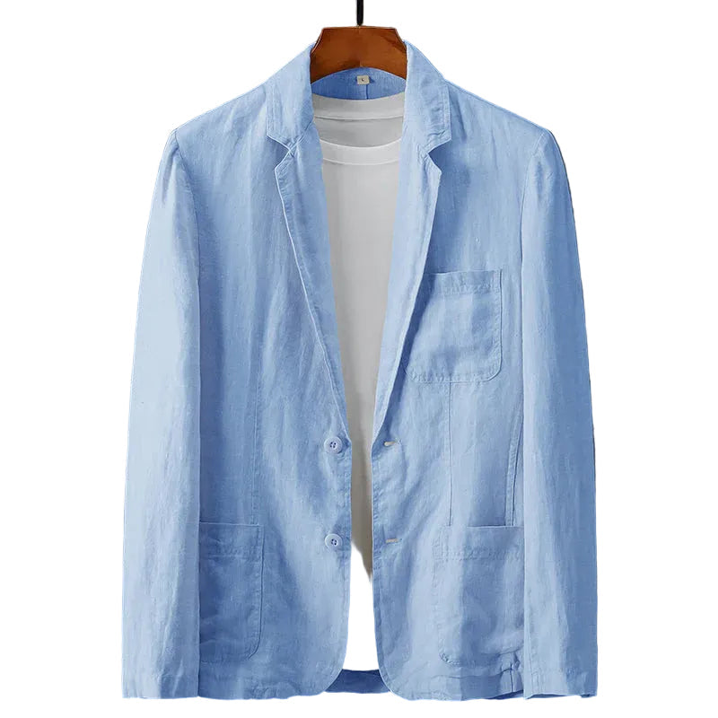 Elegant kvinnors lättviktsblazer. Perfekt som vårjacka eller stilren kontors- och fritidsblazer med lapelkrage.