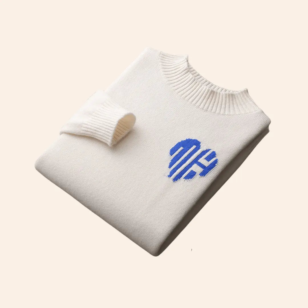 Klassisk kvinnors tröja med rentextil, skräddarsydd för komfort och stil. Elegant för både jobb och fritid.