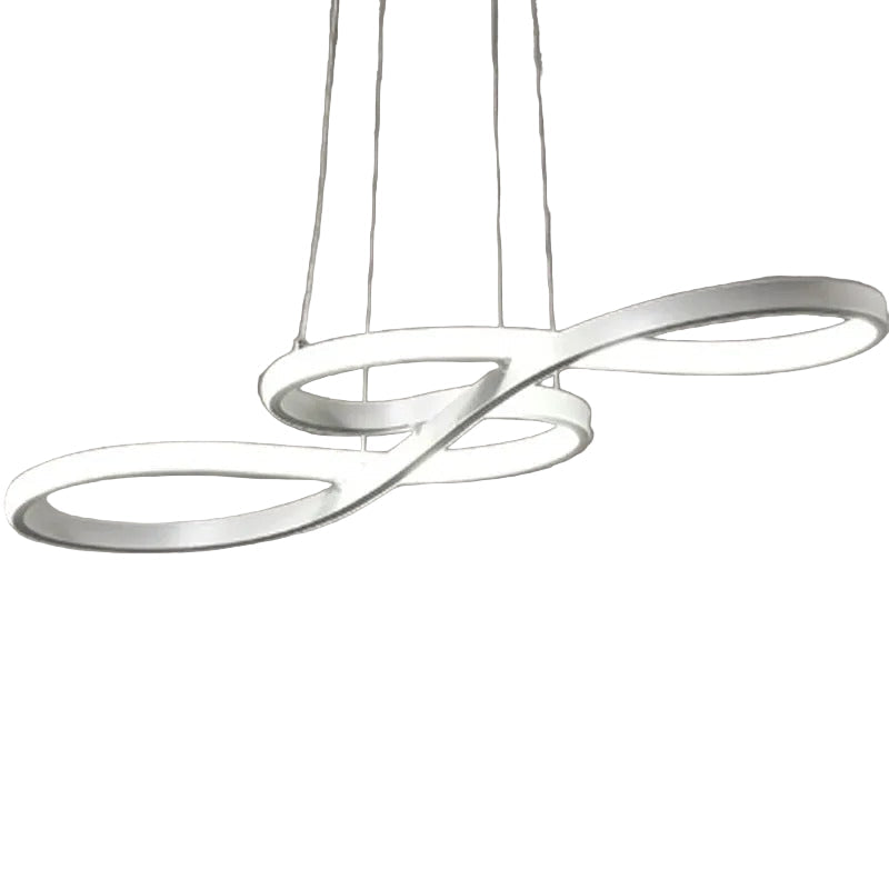 Elegant modern LED-pendellampa, dimbar, perfekt för kök & matplats, 75cm.