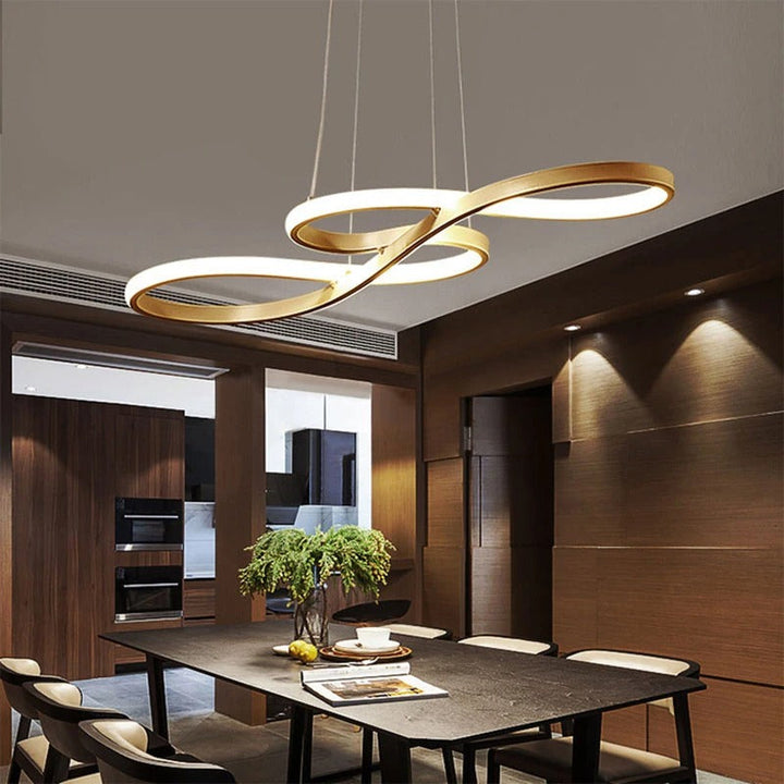 Mångsidig dimbar LED-pendellampa 75cm, snygg design för både kök och matplats.