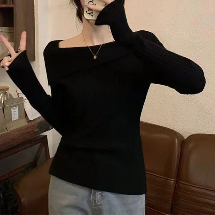 Bekväm och mångsidig off shoulder-damtröja, perfekt för en elegant vardagslook.